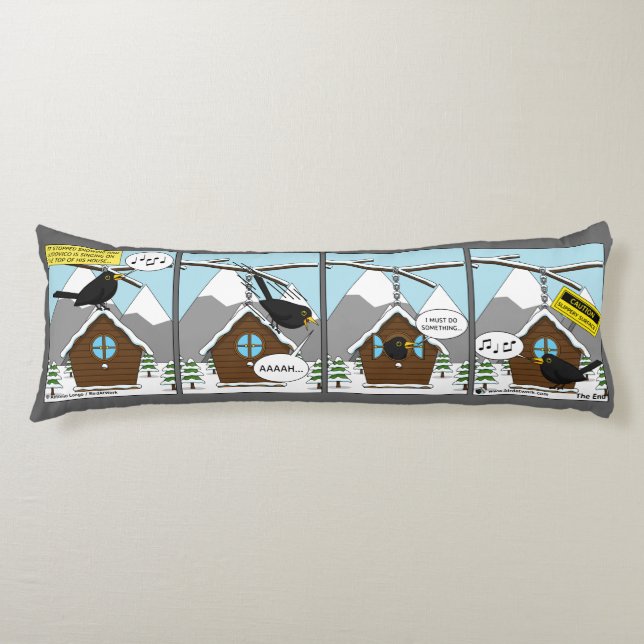 Safety First Comic Body Pillow (Front)