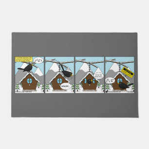 Safety First Comic Doormat