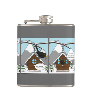 Safety First Comic Hip Flask