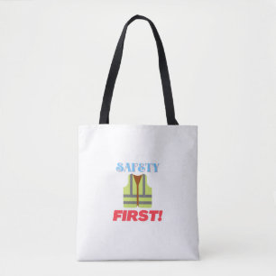 Safety First High Visibility Clothing Reflector Tote Bag