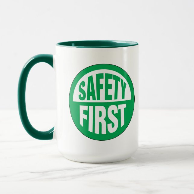 Safety First Mug (Left)