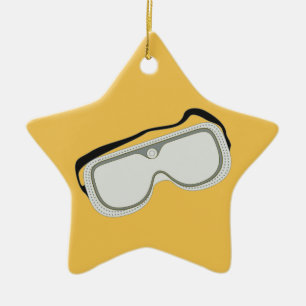 Safety Goggles Ceramic Ornament