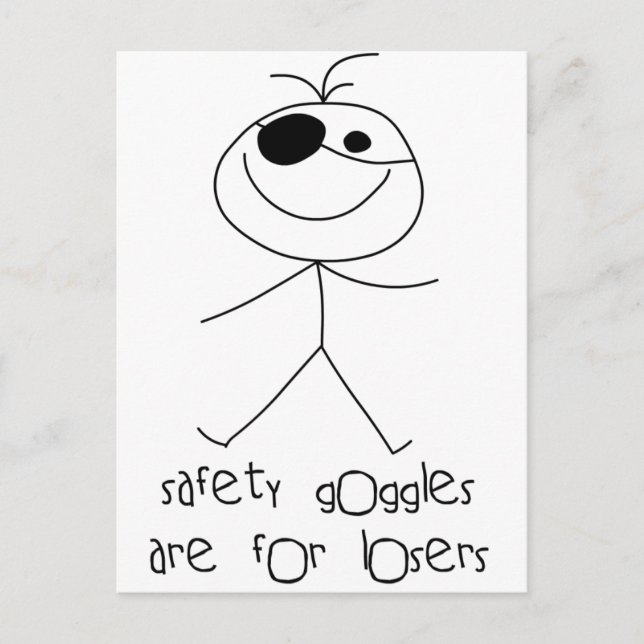 Safety Goggles Postcard (Front)