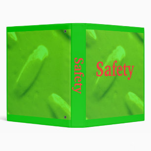 Safety Green Diamondplate Binder