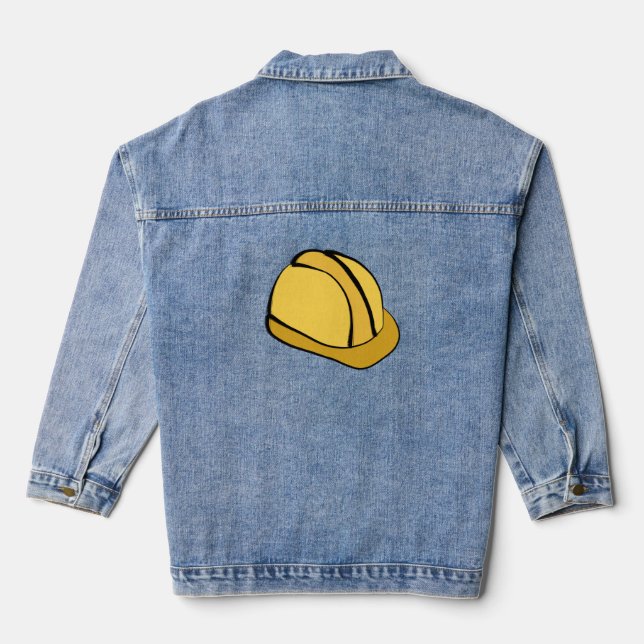 Safety Helmet Denim Jacket (Back)