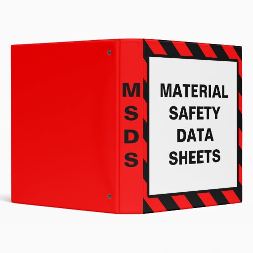 Safety Material Data Sheet Binders | Zazzle