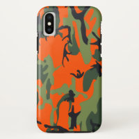 Safety Orange and Green Camo