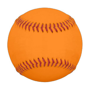 Safety Orange Solid Colour Baseball