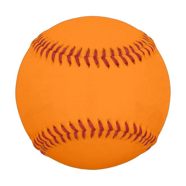 Safety Orange Solid Colour Baseball (Front)