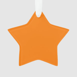 Safety Orange Solid Colour Ornament