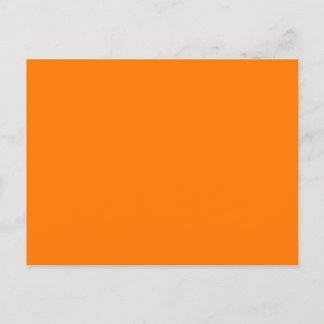 Safety Orange Solid Colour Postcard