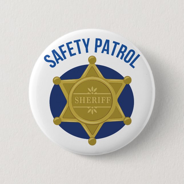Safety Patrol 2 Inch Round Button (Front)