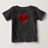 Safety Pin Heart Punk Rock Emo Goth Classic