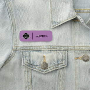 Safety Pin Name Tag or Magnetic with Custom Logo