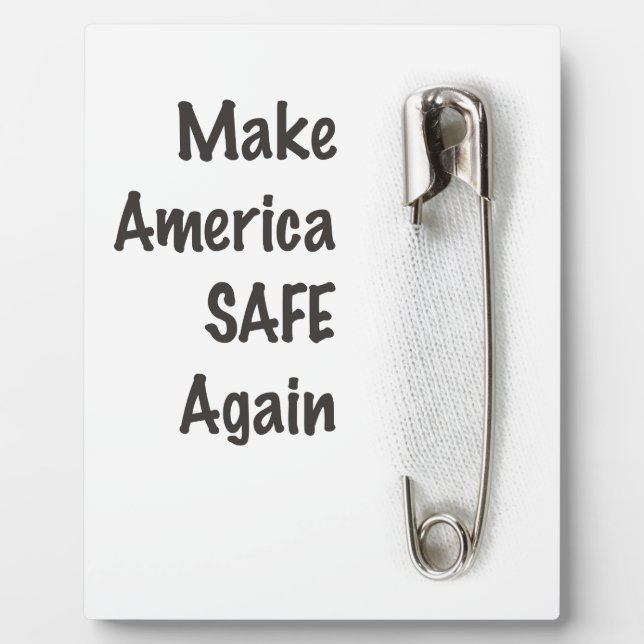 Safety Pin Plaque (Front)