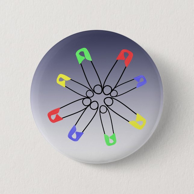 Safety Pin Rainbow Colours Solidarity (Front)