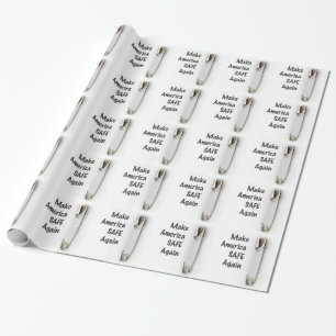 Safety Pin Wrapping Paper
