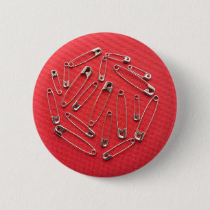 Safety-pins 2 Inch Round Button