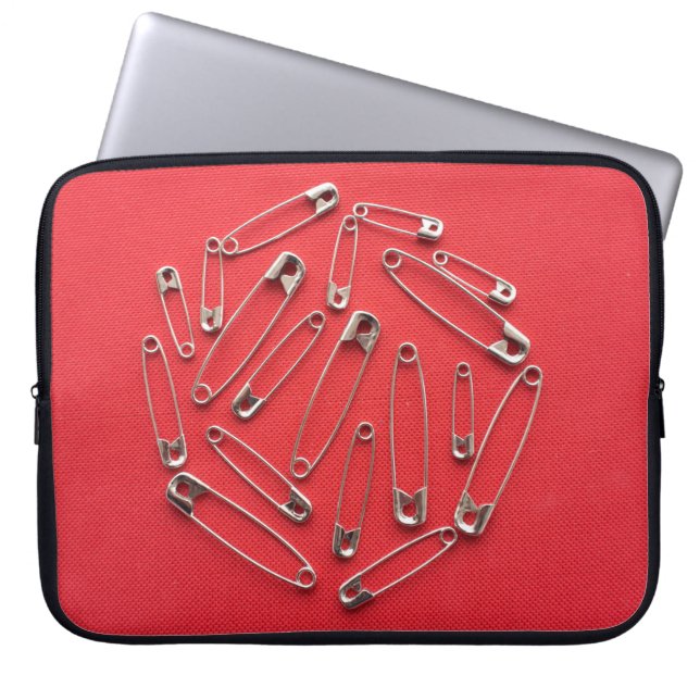 Safety-pins Laptop Sleeve (Front)