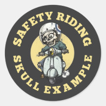 Safety riding Sticker
