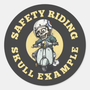 Safety riding Sticker