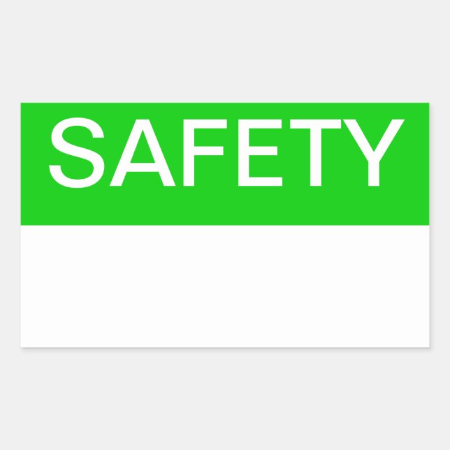 Safety Sticker (Front)
