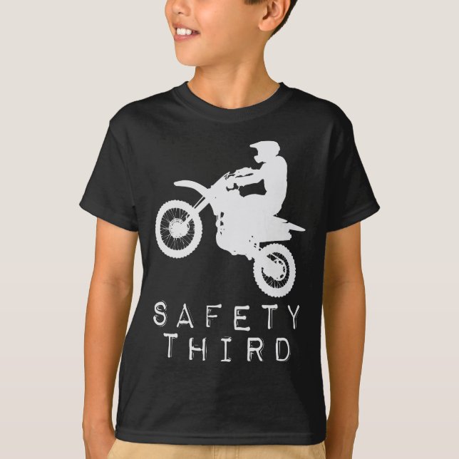 Safety Third  3rd Motorcycle Motorbike T-Shirt (Front)