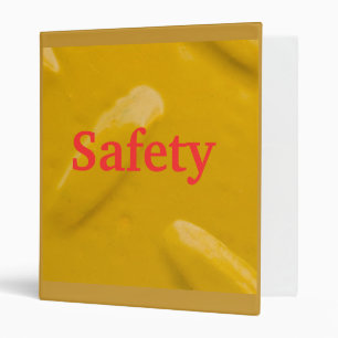 Safety Yellow Diamondplate Binder