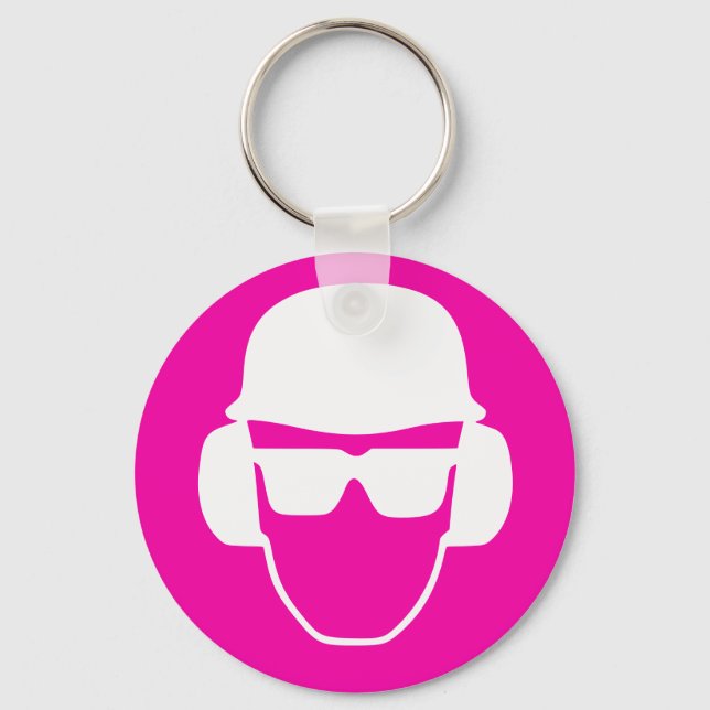 #SafetyGirl branded merchandise Keychain (Front)
