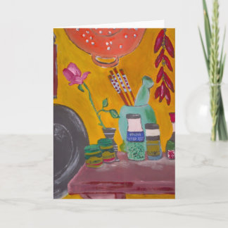 Saffron And Chillies Greeting Card