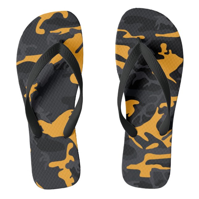 Saffron Highlights Camo Flip Flops (Footbed)