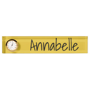 Saffron Nameplate