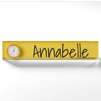 Saffron Nameplate