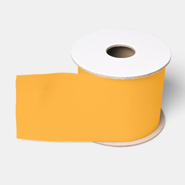 Saffron Solid Colour Grosgrain Ribbon (Spool)
