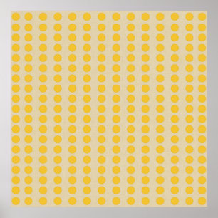 Saffron Spice Moods Dots Poster