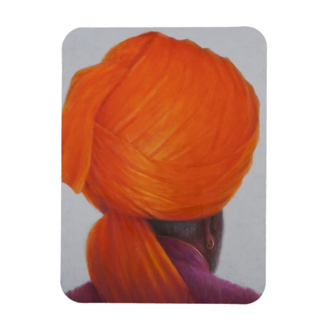 Saffron Turban 2014 Magnet (Vertical)