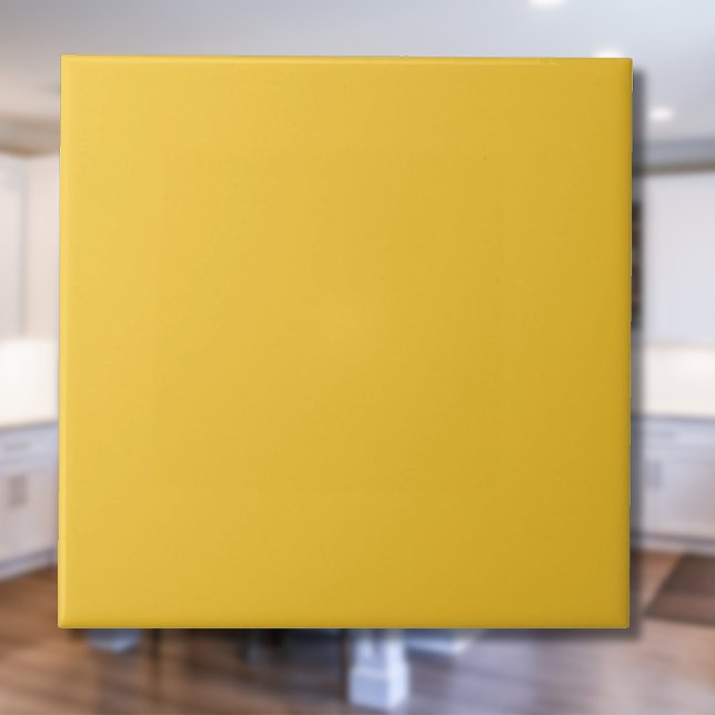 Saffron Yellow Solid Colour | Classic Elegant Tile (Creator Uploaded)