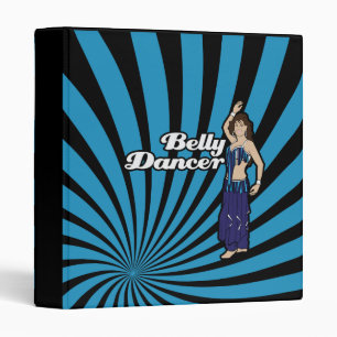 Safira Blue Belly Dancer Binder