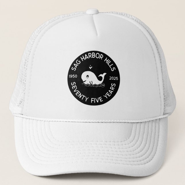 SAG HARBOR HILLS 75TH TRUCKER CAP (Front)
