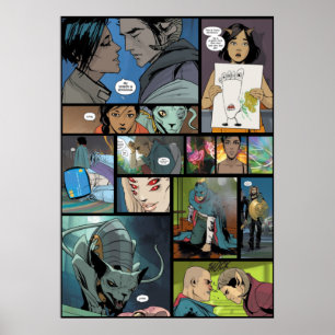 Saga Image Comics Panel Design  Poster