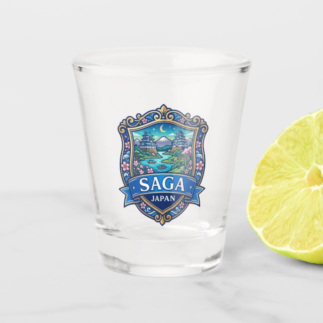 Saga, Japan Shot Glass (Front)