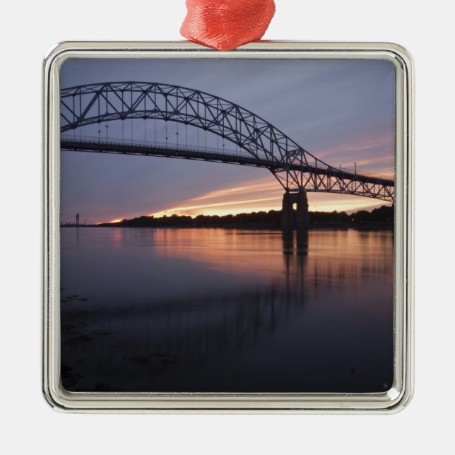 Sagamor Bridge over Cape Cod canal, Metal Ornament (Front)