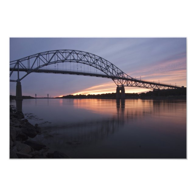 Sagamor Bridge over Cape Cod canal, Photo Print (Front)