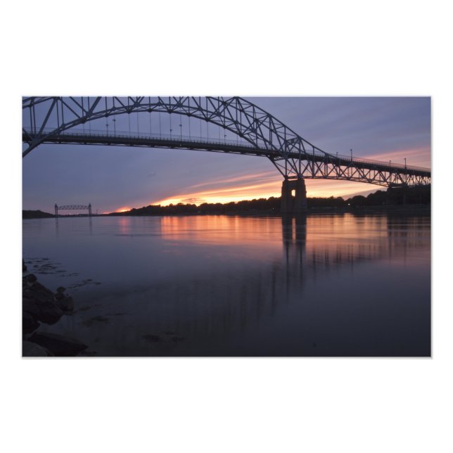 Sagamor Bridge over Cape Cod canal, Photo Print (Front)