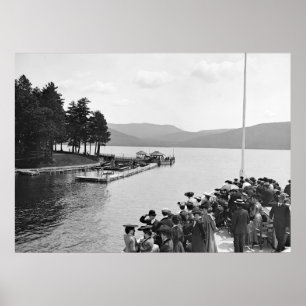 Sagamore Dock, Lake George: 1904 Poster
