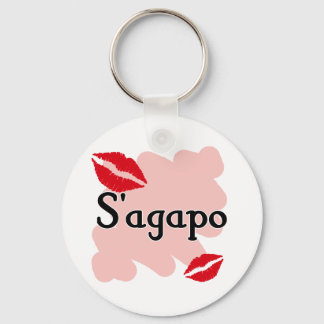 S'agapo - Greek - I love you Keychain