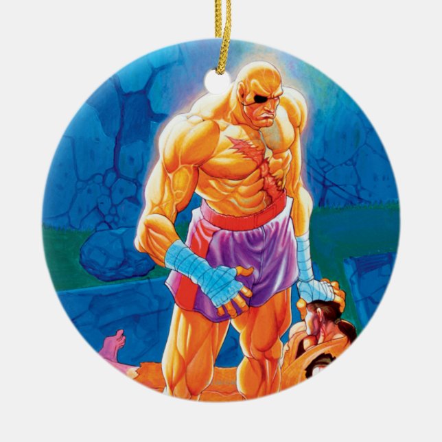 Sagat Beat Dan Ceramic Ornament (Front)