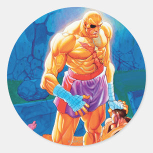 Sagat Beat Dan Classic Round Sticker