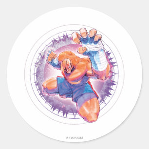 Sagat Classic Round Sticker