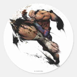 Sagat Knee Classic Round Sticker